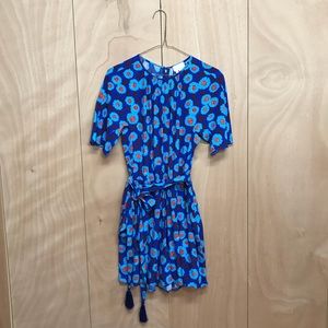 Kate Spade Tangier Floral Tassel Belt Romper